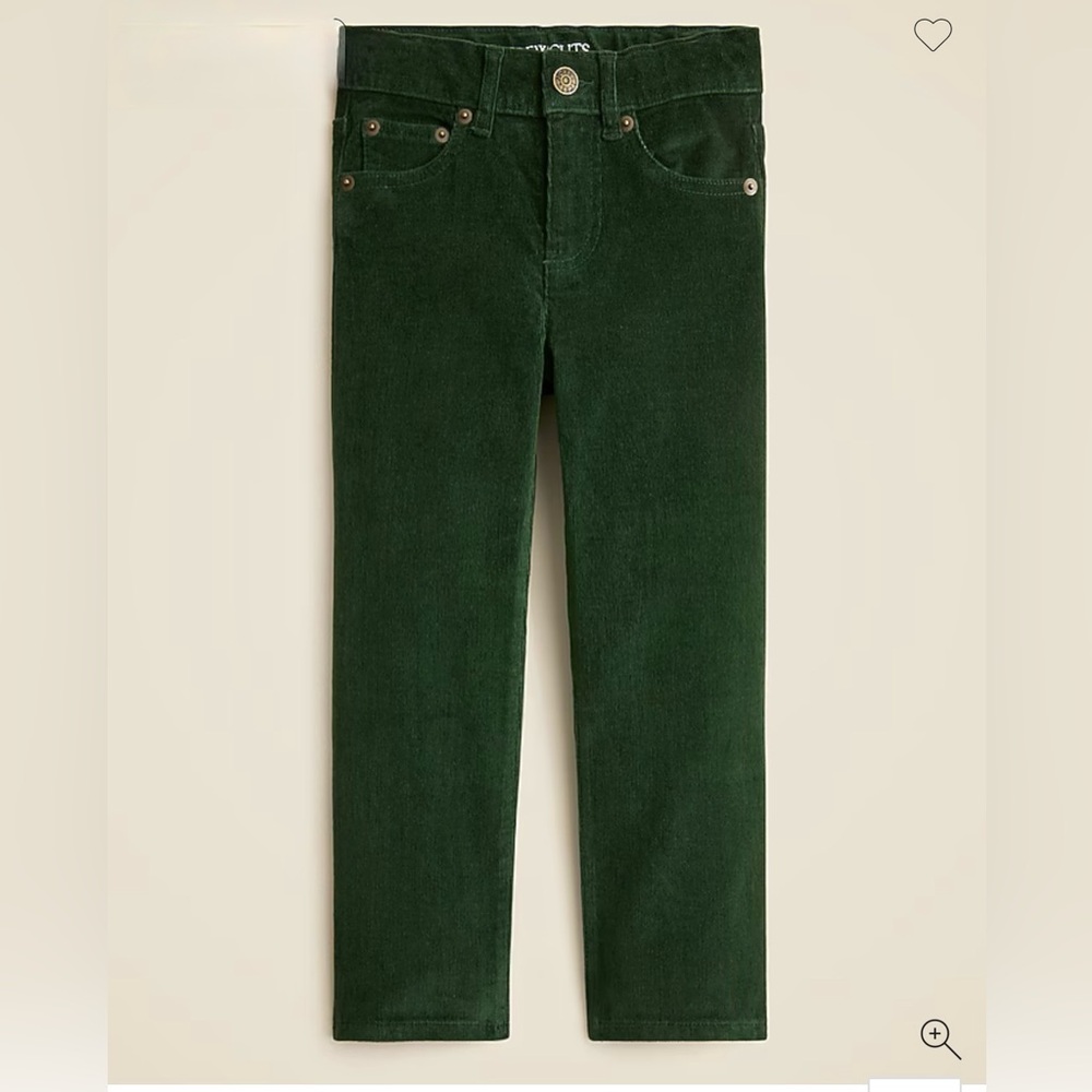 Crewcuts Kids Dark Green Corduroy Jeans